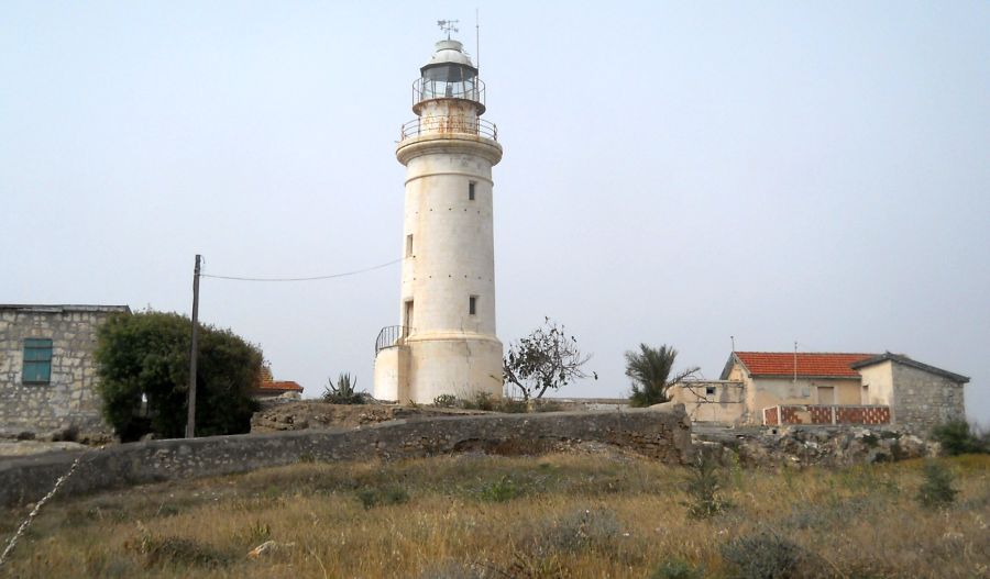 The Lighthouse above Paphos Harbour