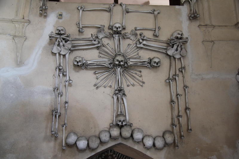 Ossuary ( Bone Church ) in Khutna Hora in the Czech Republic