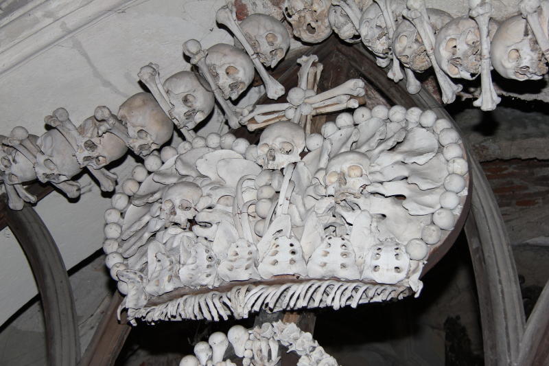 Ossuary ( Bone Church ) n Khutna Hora in the Czech Republic