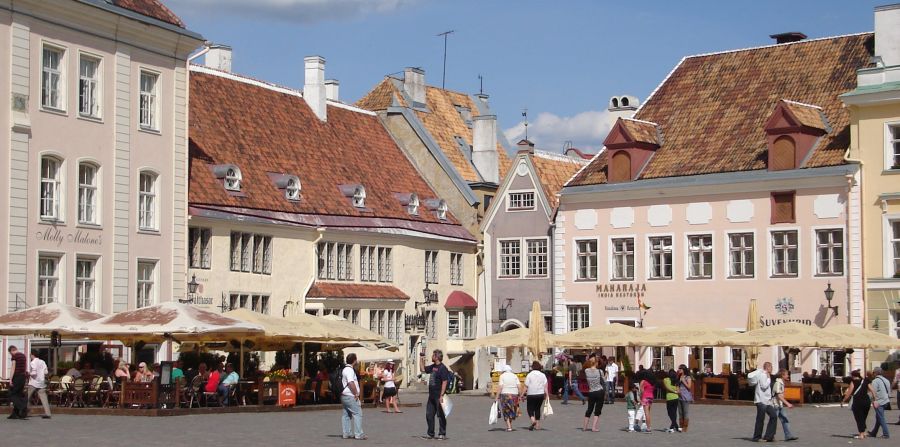 Town Hall Square in Tallin - capital City of Estonia