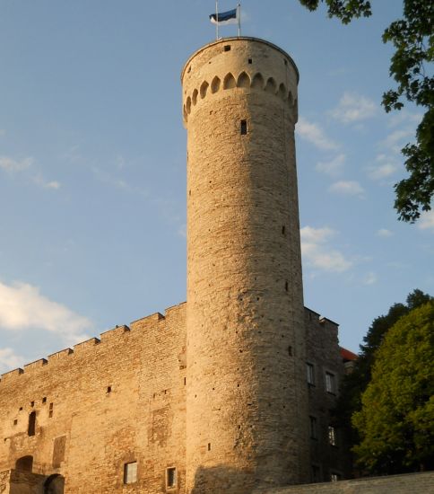 Tower of Toompea Castle in Tallinn - capital city of Estonia