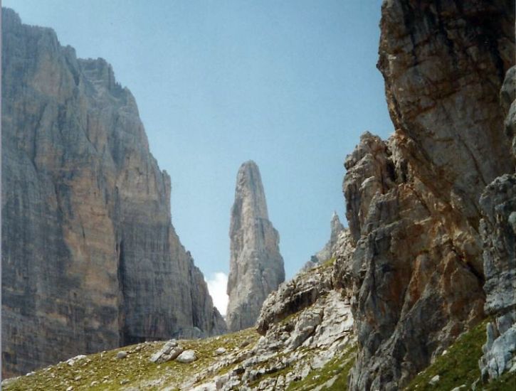 Campanile Basso in the Brenta Group of the Italian Dolomites