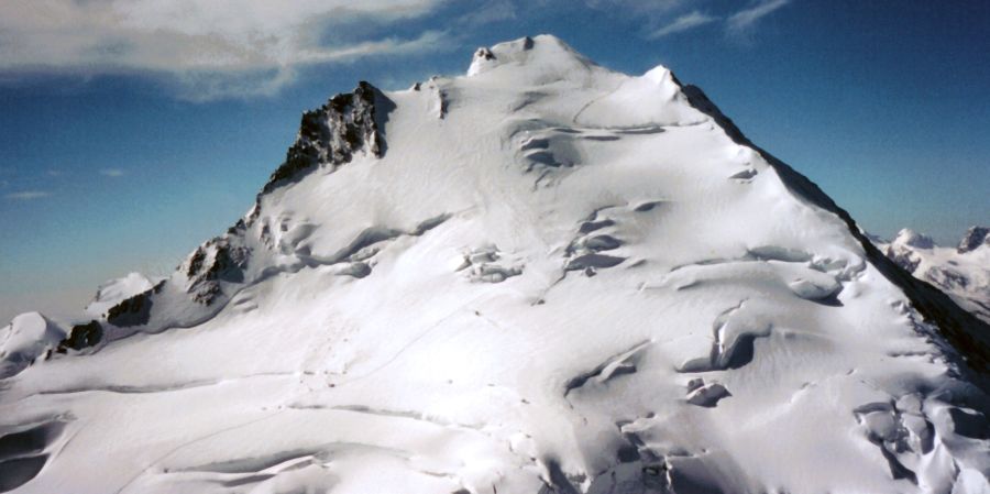 Dom de Mischabel ( 4245 metres ) in the Zermatt region of the Swiss Alps - the highest mountain within Switzerland