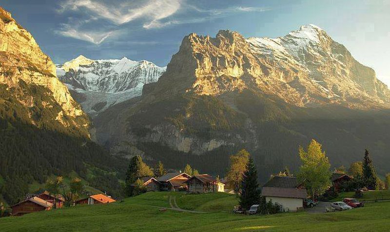 The Eiger - Mittellegi Ridge in the Bernese Oberlands of the Swiss Alps