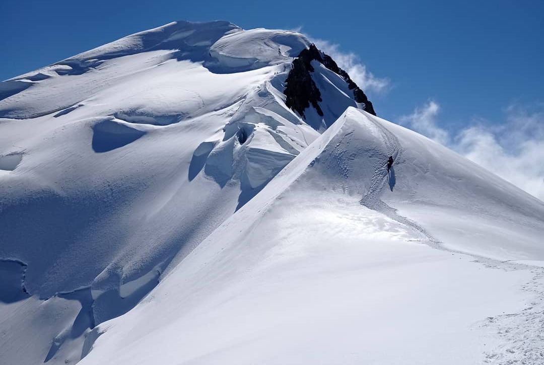 Normal route of ascent on Mont Blanc