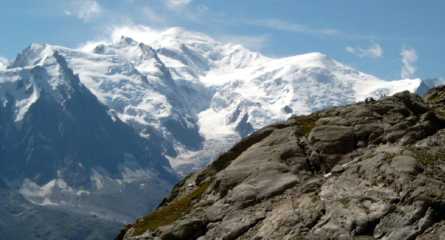 Mont Blanc and Dome du Goutier