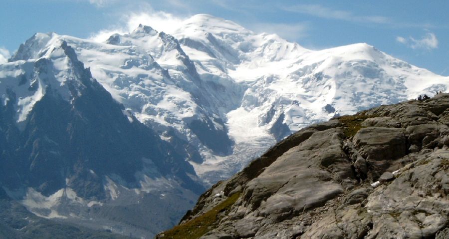 Mont Blanc and Dome du Goutier