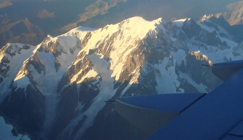 Mont Blanc / Monte Bianco from the air
