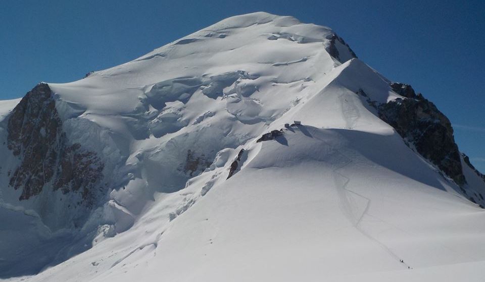 Refuge Vallot on the Normal route of ascent on Mont Blanc