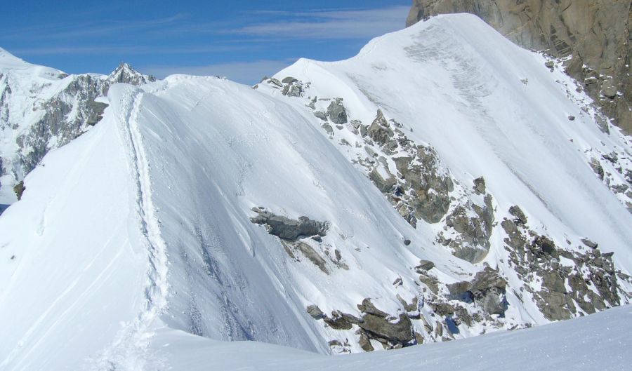 Rochefort Ridge in the Mont Blanc Massif