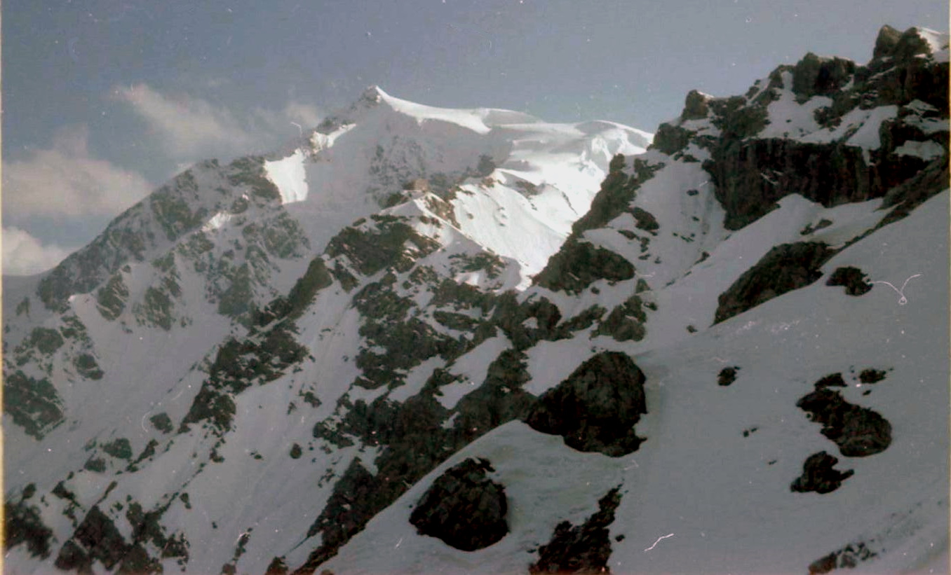 The Ortler on ascent to hut