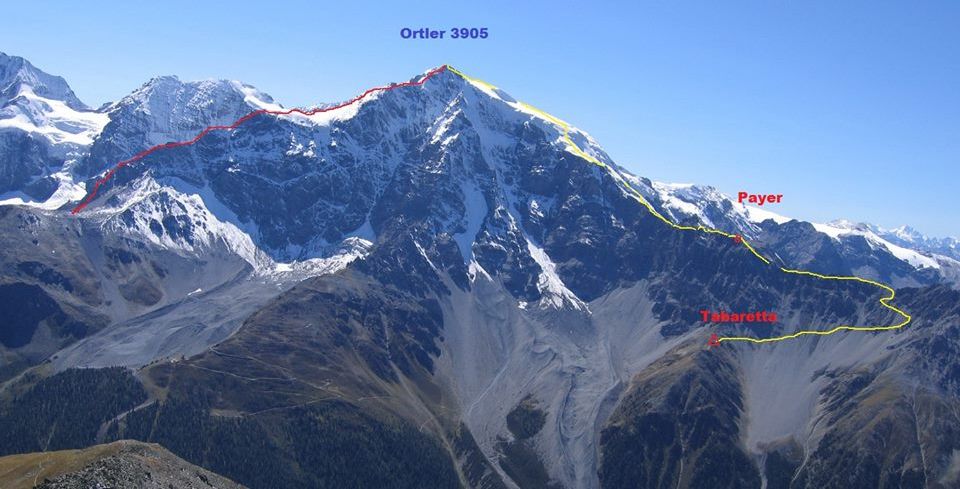 The Ortler / Cima Ortles - ascent routes