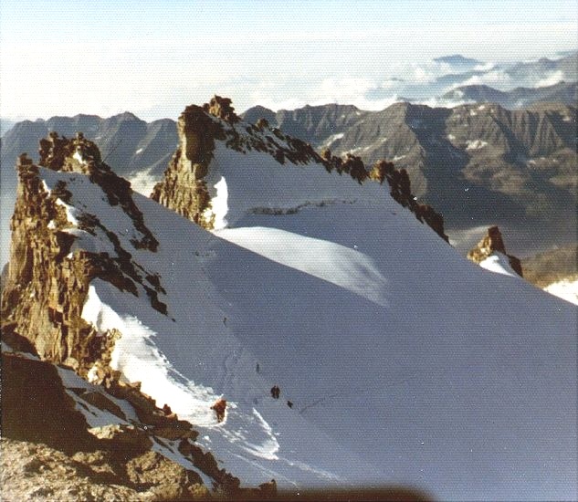 The Gran Paradiso from summit ( 4061 metres )
