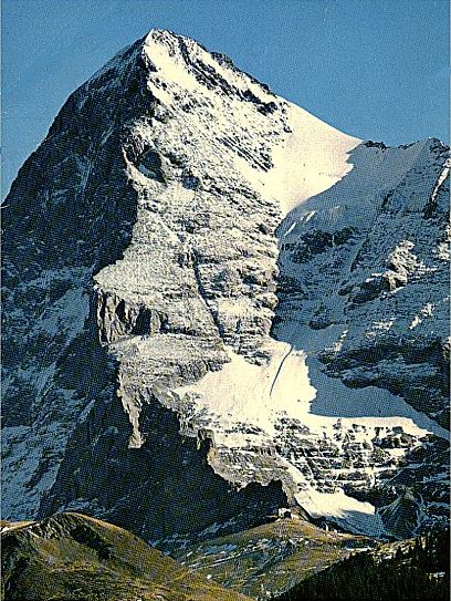 Eiger West Flank normal route of ascent
