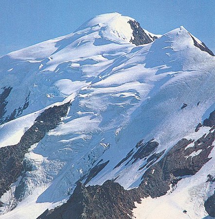 Weissmies ( 4023m ) in the Zermatt Region of the Swiss Alps