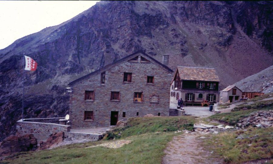 The Weissmies Hut in the Zermatt ( Valais ) Region of the Swiss Alps