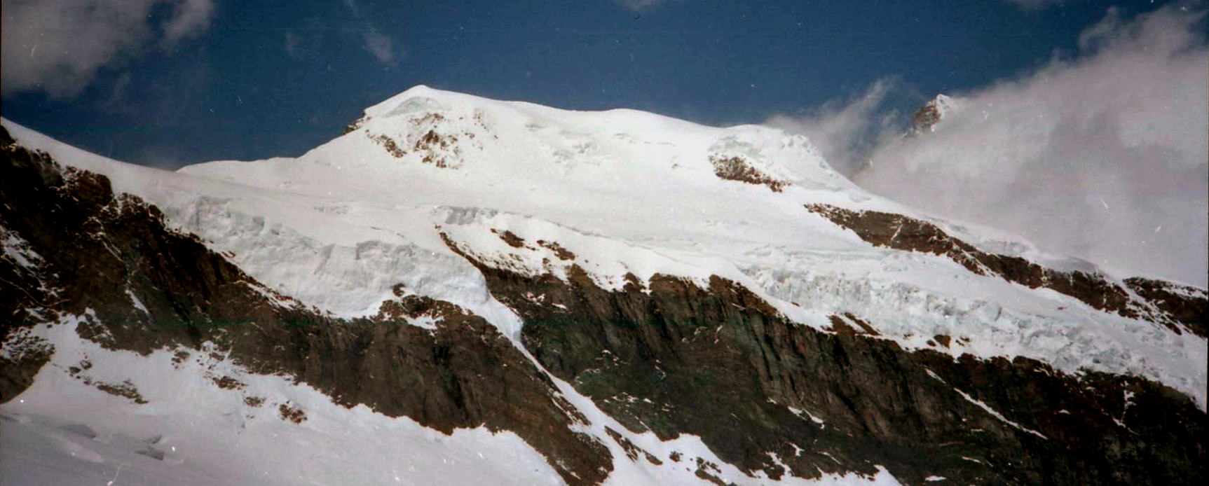 Alphubel in the Mischabel Range from above Saas Fe