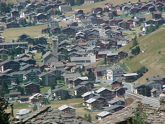 Saas Grund in the Valais Region of Switzerland