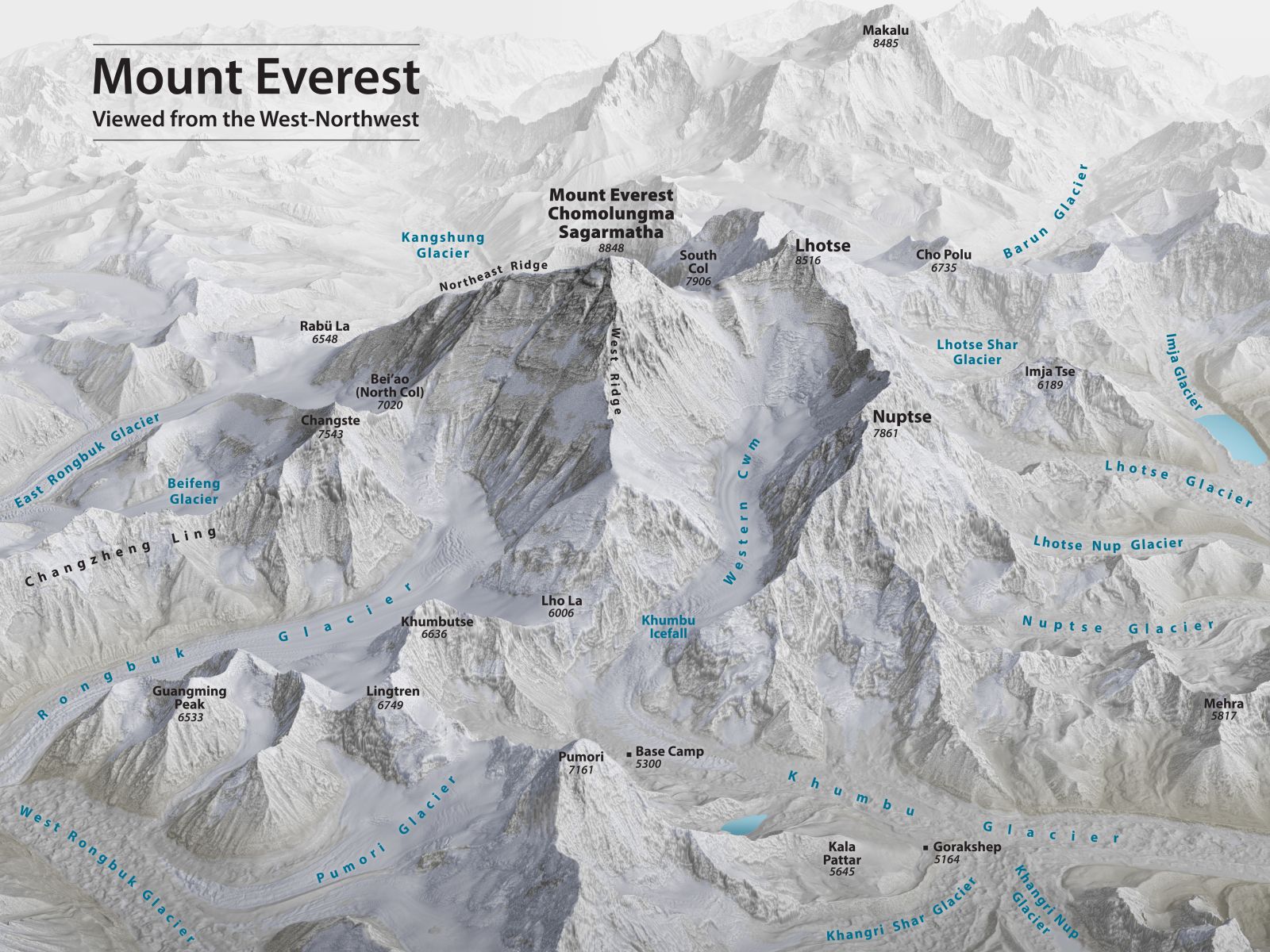Everest 3D Map