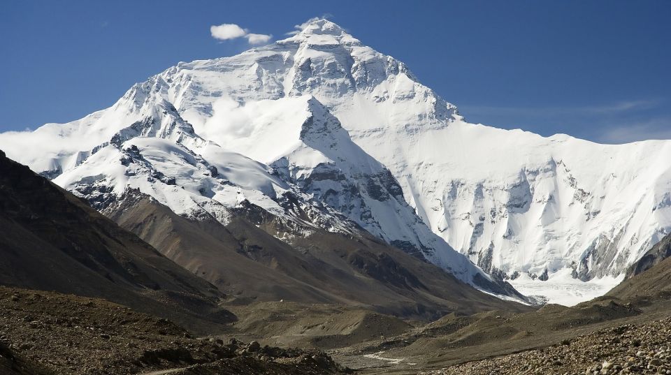 Everest North Face from Rongbuk Glacier in Tibet