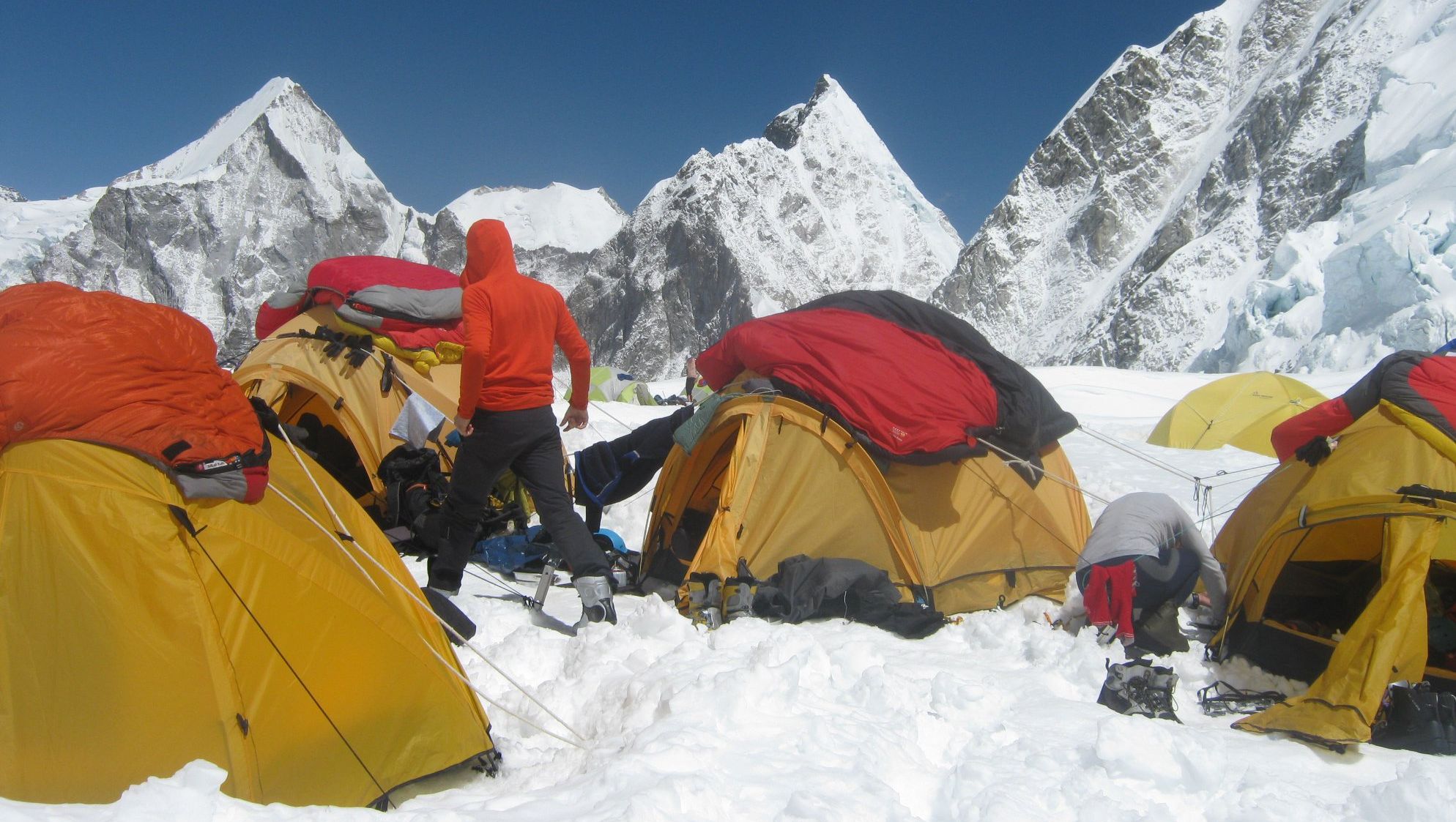 Camp 2 on South Col Route