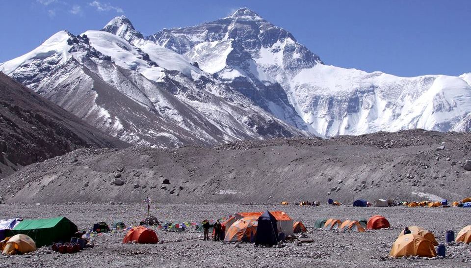 Mount Everest north side base camp