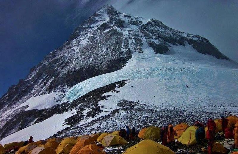 Camp on South Col of Mount Everest