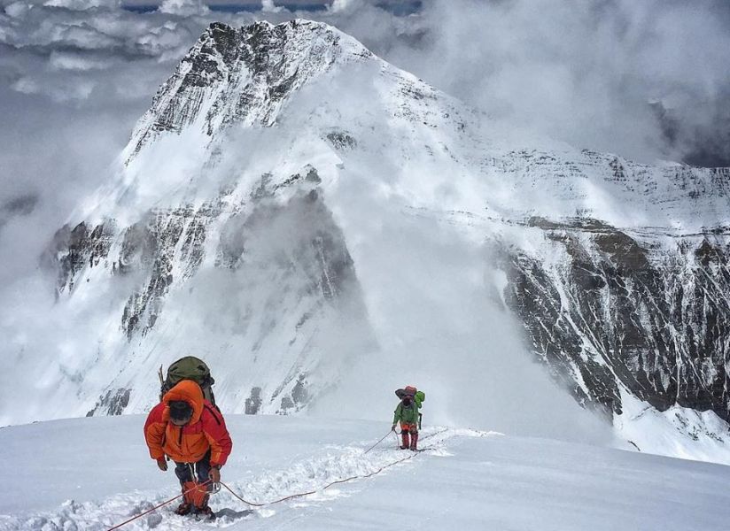 Mount Lhotse from Mount Everest