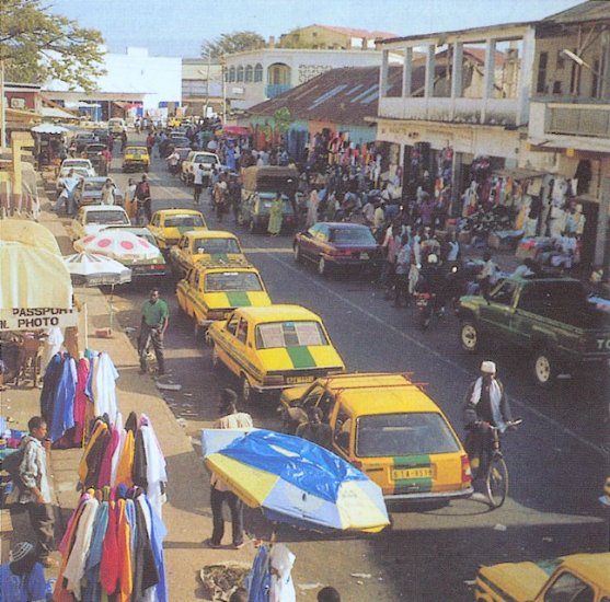 Russel Street in Banjul