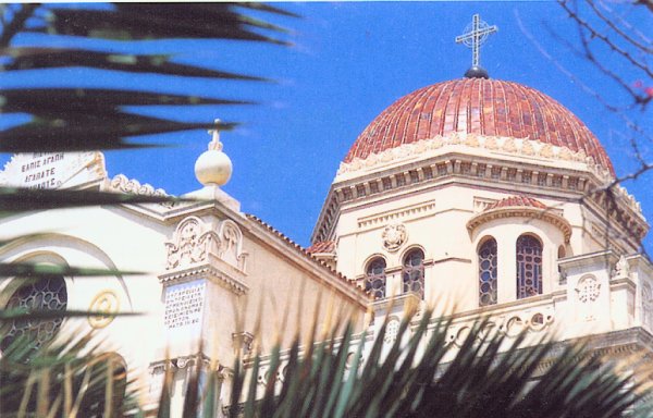 Cathedral of Ayios Minas in Iraklio on Greek Island of Crete