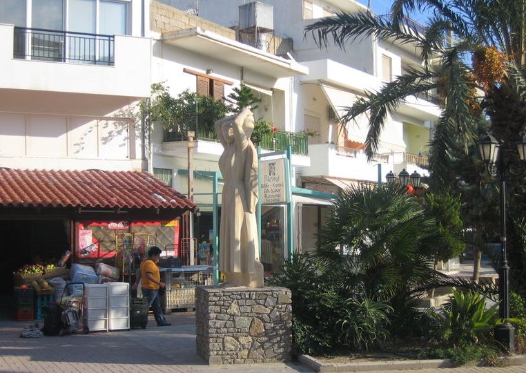 Square in Ierapetra on the Greek Island of Crete