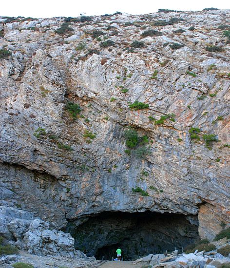 Cave in Mount Ida ( Psiloritis ) on the Greek Island of Crete