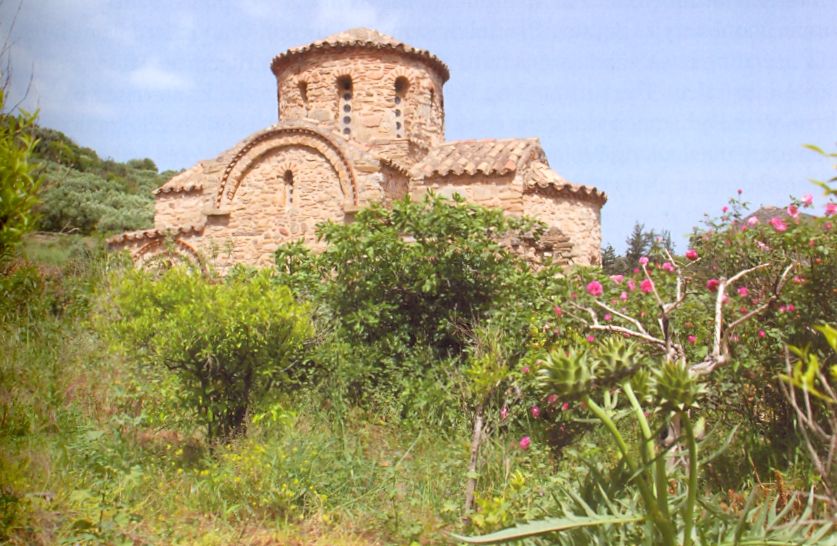 Church at Fodele on Greek Island of Crete
