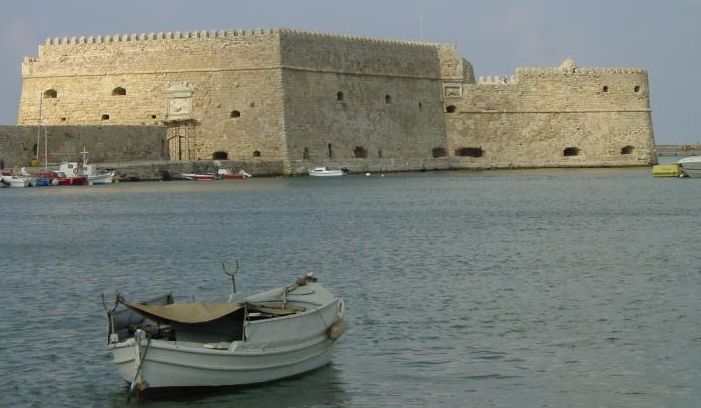 Fortress at Iraklio on Greek Island of Crete