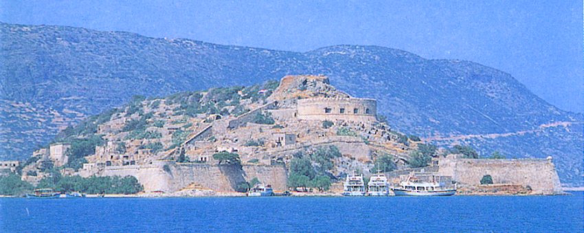 Spinalonga Island off the Greek Island of Crete