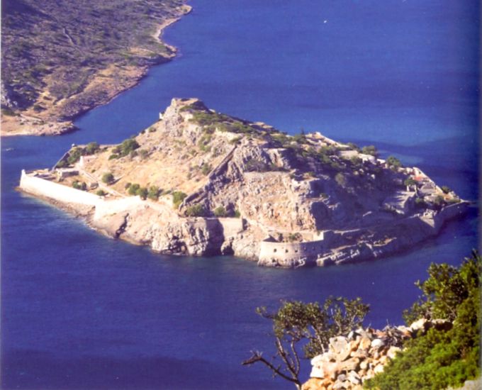 Spinalonga Island off the Greek Island of Crete