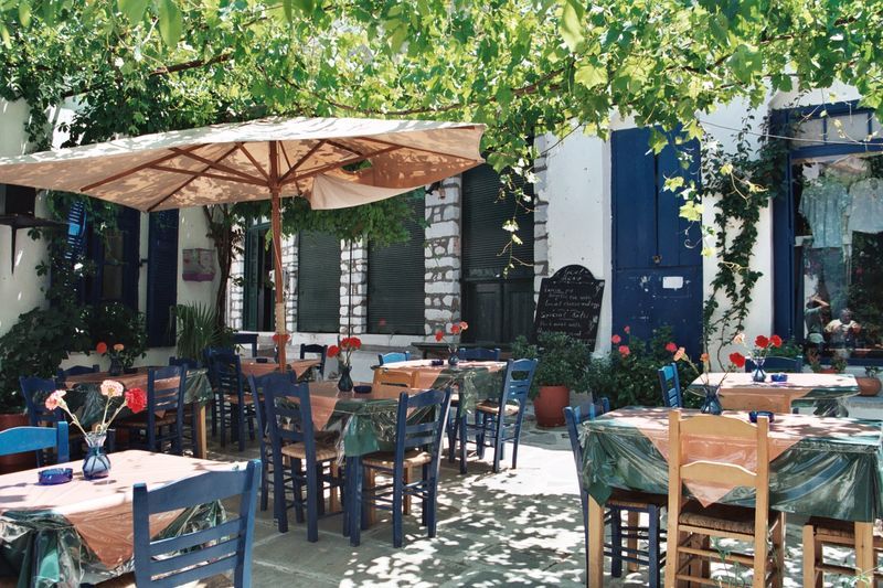 Taverna on the Island of Naxos in Greece