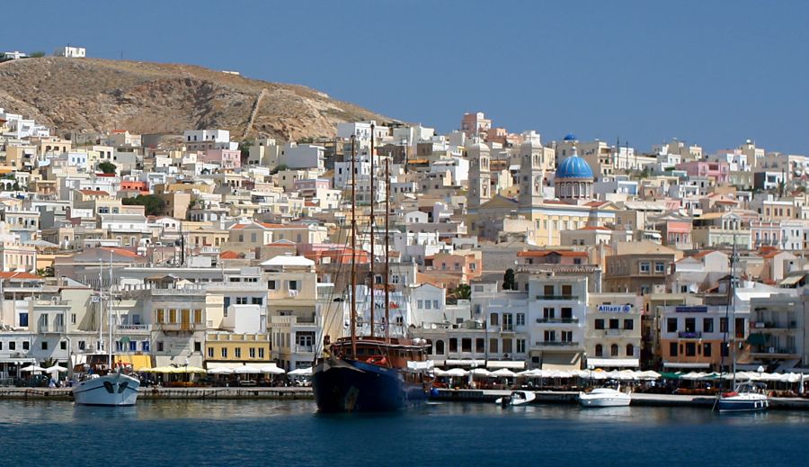 Ermoupoli, the "Queen of the Cyclades" on the Island of Syros