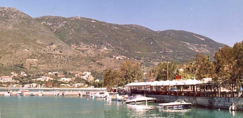 Waterfront at Vasiliki on Island of Lefkas / Lefkada