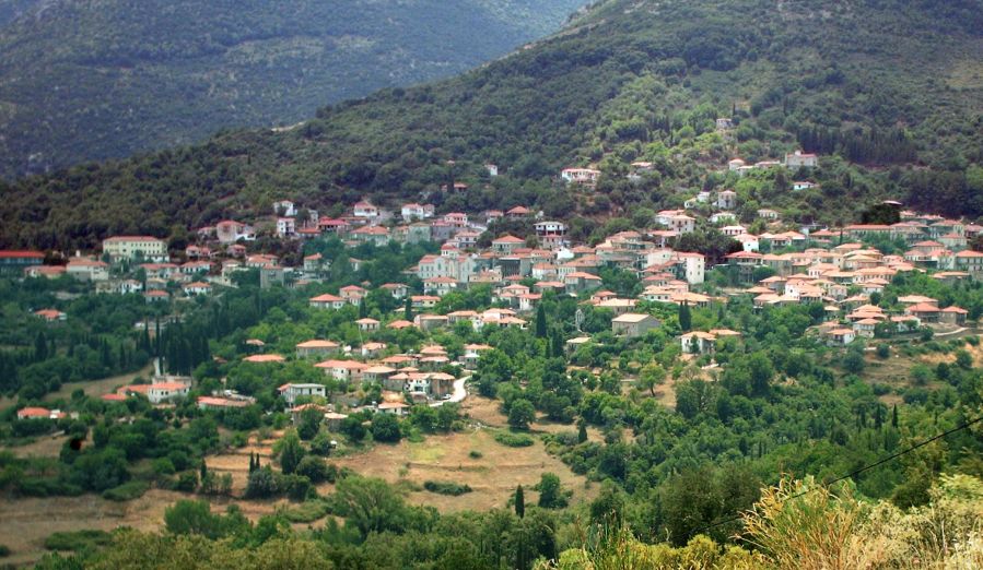 Andritsena ( Andritsaina ) Village in the Peloponnese of Greece