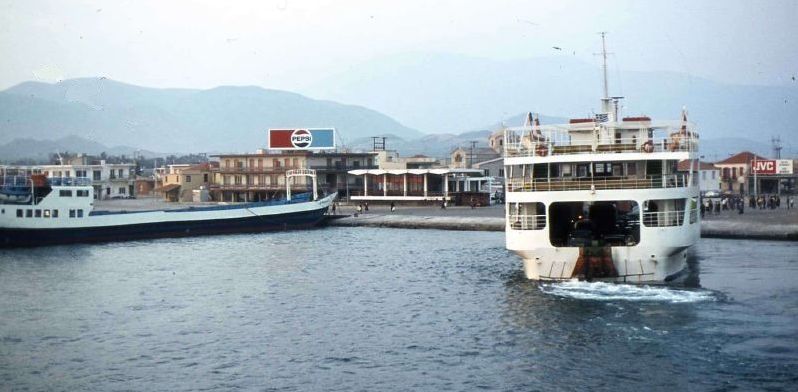 Port at Antirio on the Greek Mainland