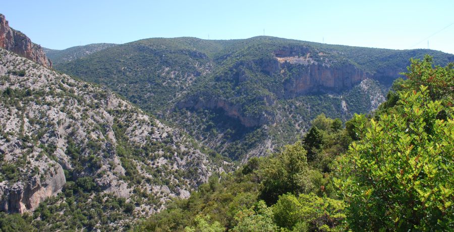 Arkadian Mountains near Andritsena near Andritsena Village in the Peloponnese of Greece