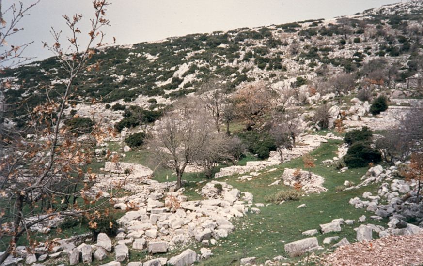 Sanctuary at Bassae ( Vassae ) in the Peloponnese of Greece