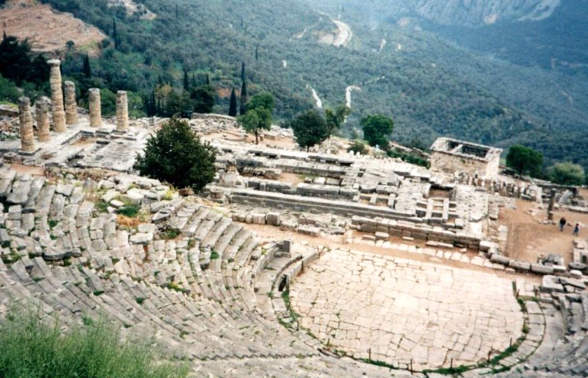 Apollo Temple and The Theatre at Delphi