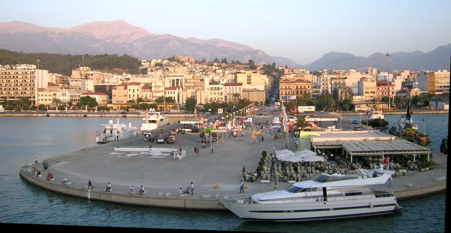 Port at Patras on the Peloponnese