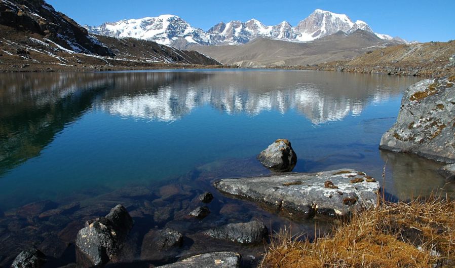 Crow's Lake in North Sikkim in the Indian Himalaya
