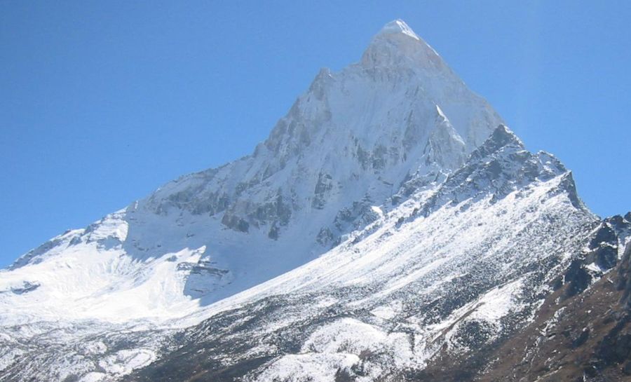 Shivling in the Garwal Himalaya of India