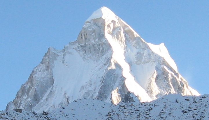 Shivling ( 6543m ) in the Garwal Himalaya of India
