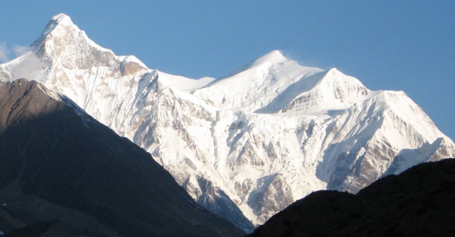 Hardeol and Trisuli / Tirsuli ( 7074m ) in the Indian Himalaya