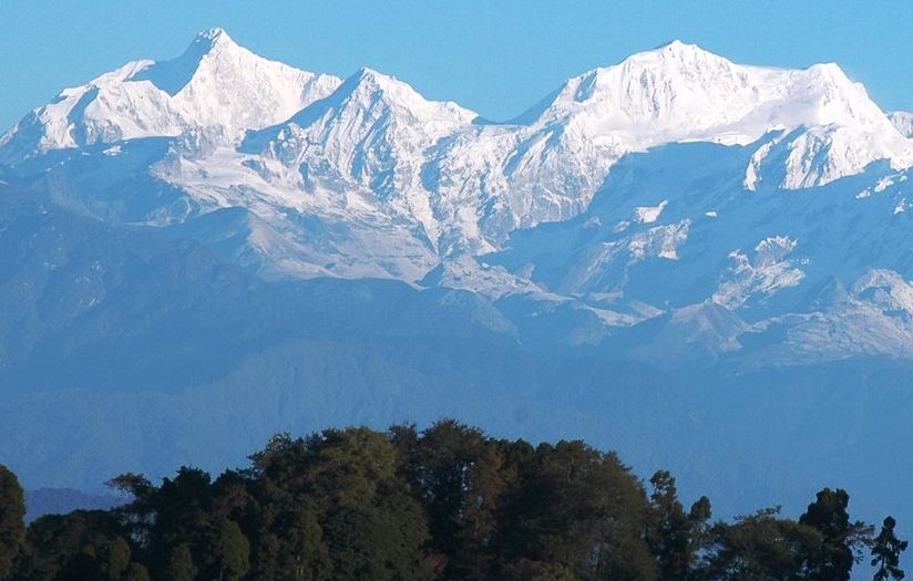 Kangchenjunga Range from Sikkim in NE India